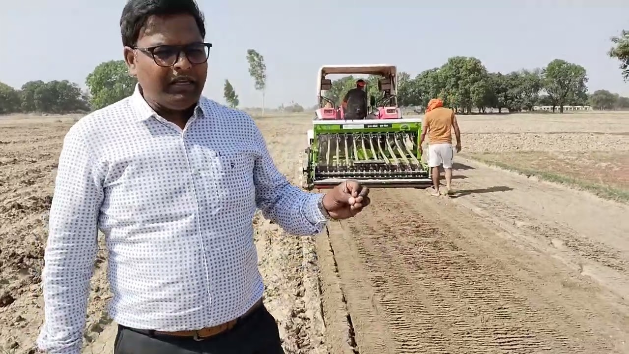 Direct Seeded Rice (Paddy) Sowing by Super Seeder#agriculture#farmer