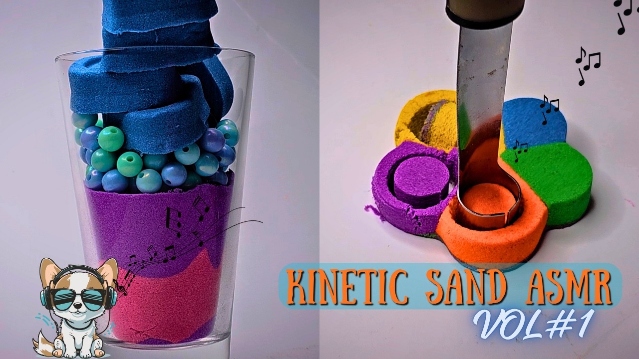 Very Satisfying and Relaxing Compilation 1 Kinetic Sand ASMR; Kinetic Sand ASMR No Talking!