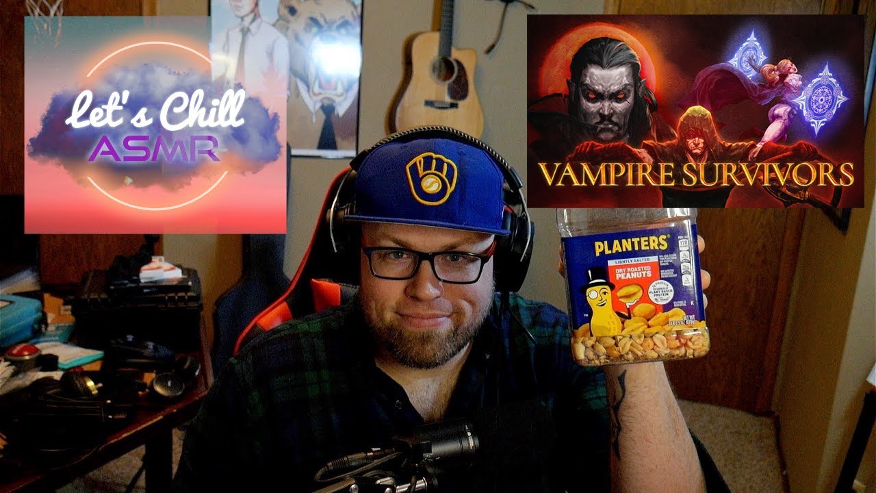 ASMR - Playing Vampire Survivors - Snacking