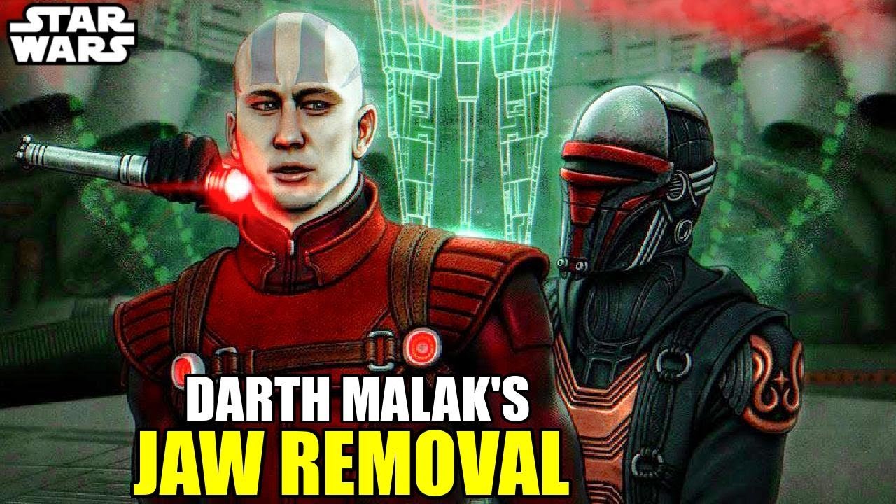 How Darth Malak LOST His Jaw & Why He Was NEVER the Same