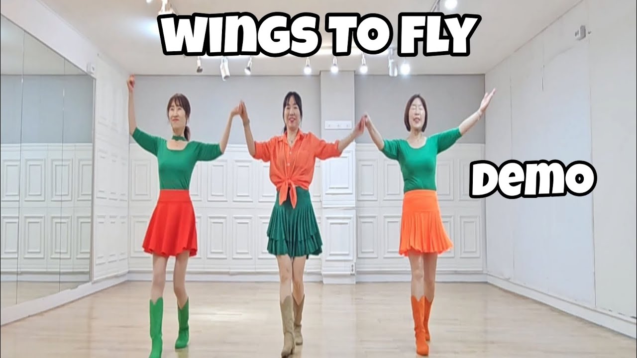 Wings To Fly - Line Dance (Demo) | Beginner  | Rhoda Lai | Hayley Wheatley