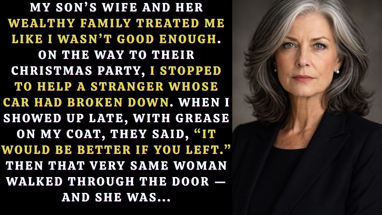 They Asked Me to Leave Their Christmas Party — Then the Most Powerful Woman in the Room Walked In