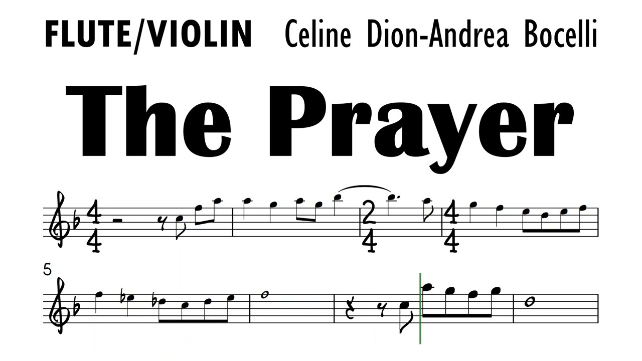 The Prayer Flute Violin Sheet Music Backing Track Play Along Partitura