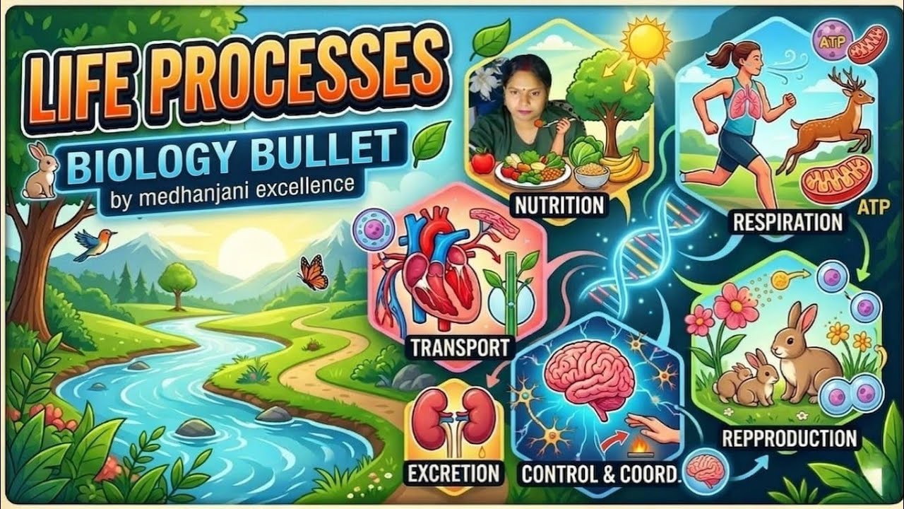 LIFE PROCESSES: NUTRITION (CLASS 10 SCIENCE NCERT) BIOLOGY BULLET