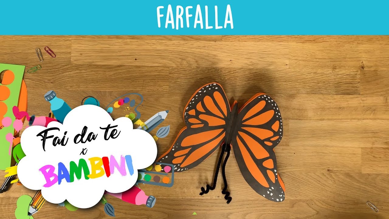 Farfalla, lavoretto per bambini