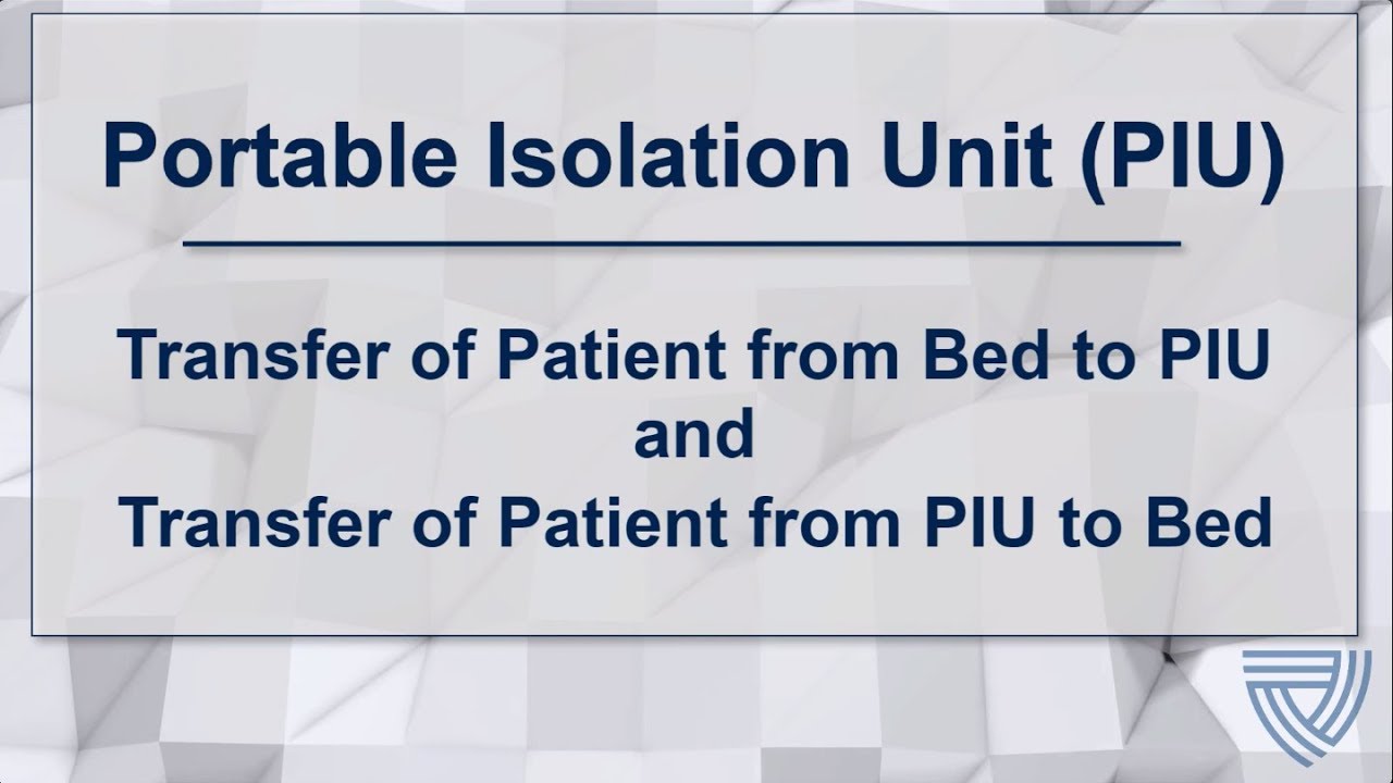 NETEC: Portable Isolation Unit in a Special Pathogen Isolation Area