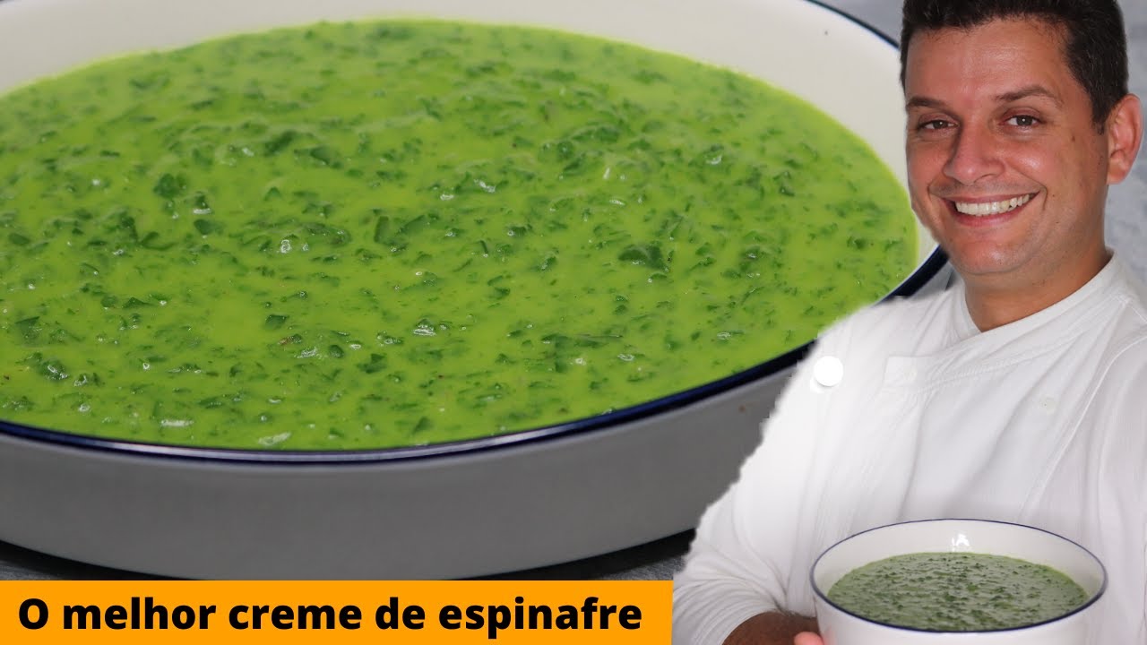 A melhor receita de Creme de Espinafre - sem glúten e sem produtos de origem animal
