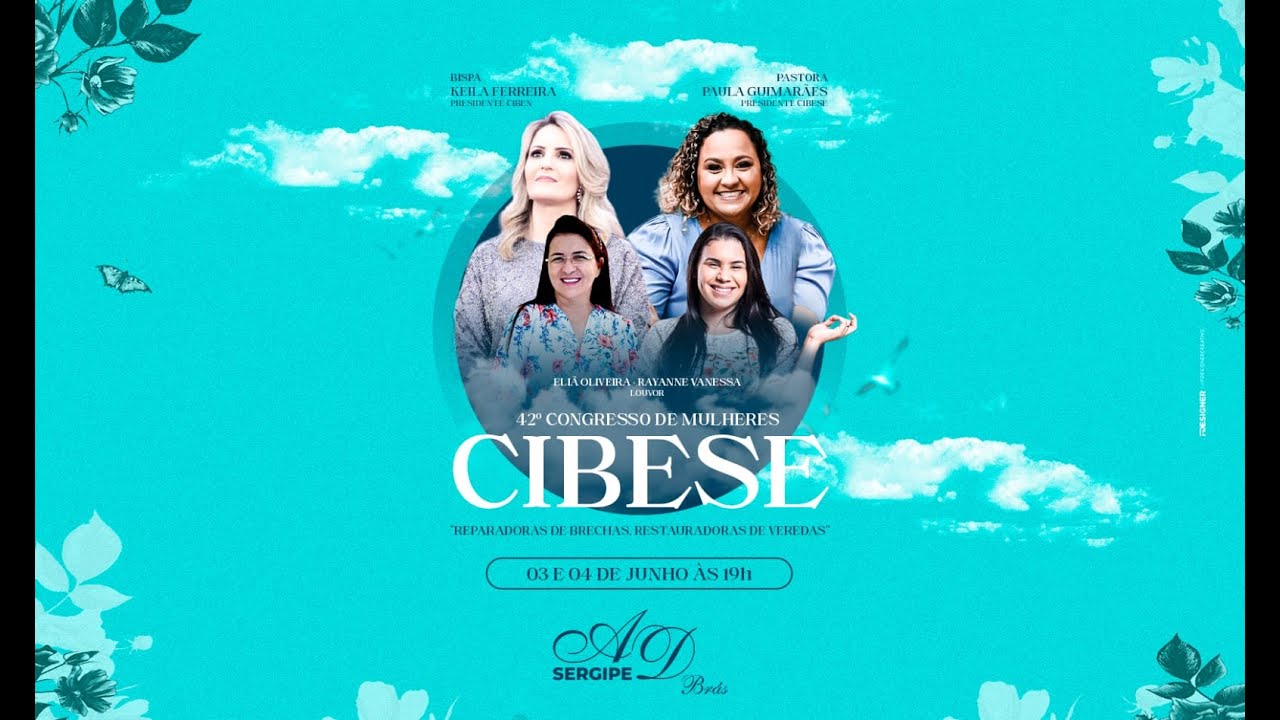 #adbrássergipe - 42º Congresso de Mulheres 2º DIA  ás 19h 04.06.2022 | Pra. Paula Guimarães