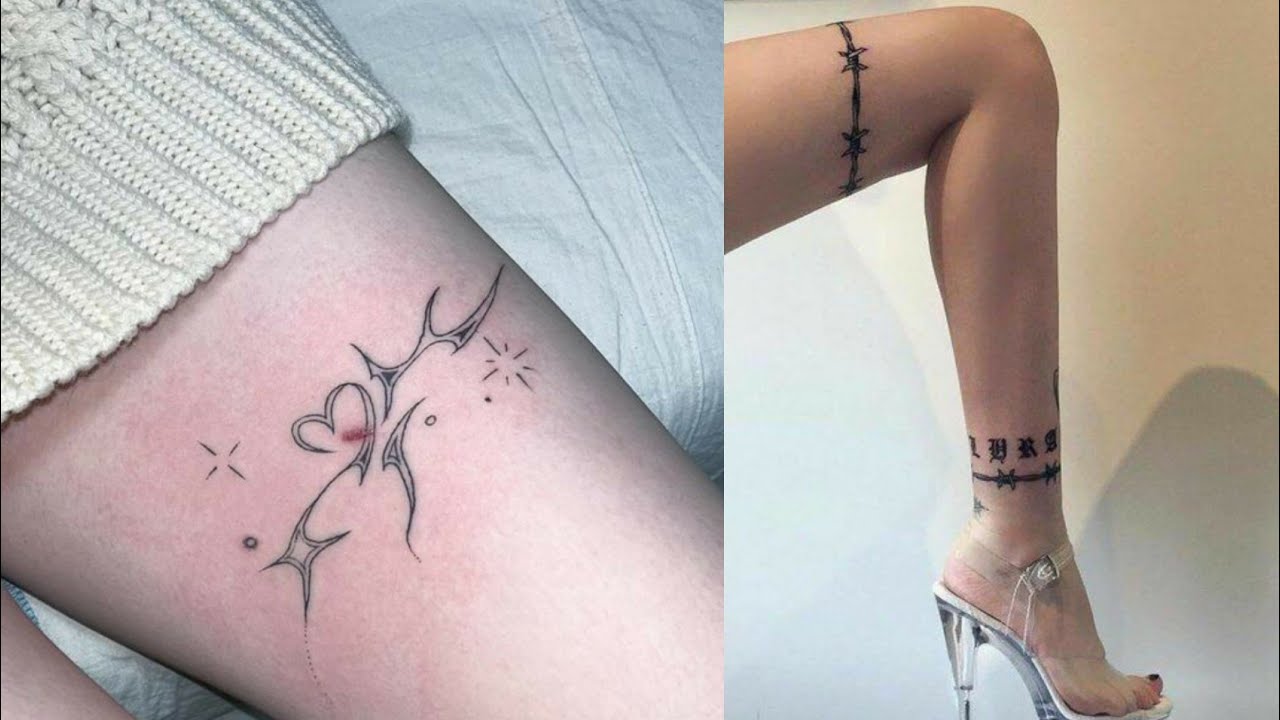 HERMOSOS TATUAJES EN LA PIERNA PARA MUJER 💁‍♀️✒