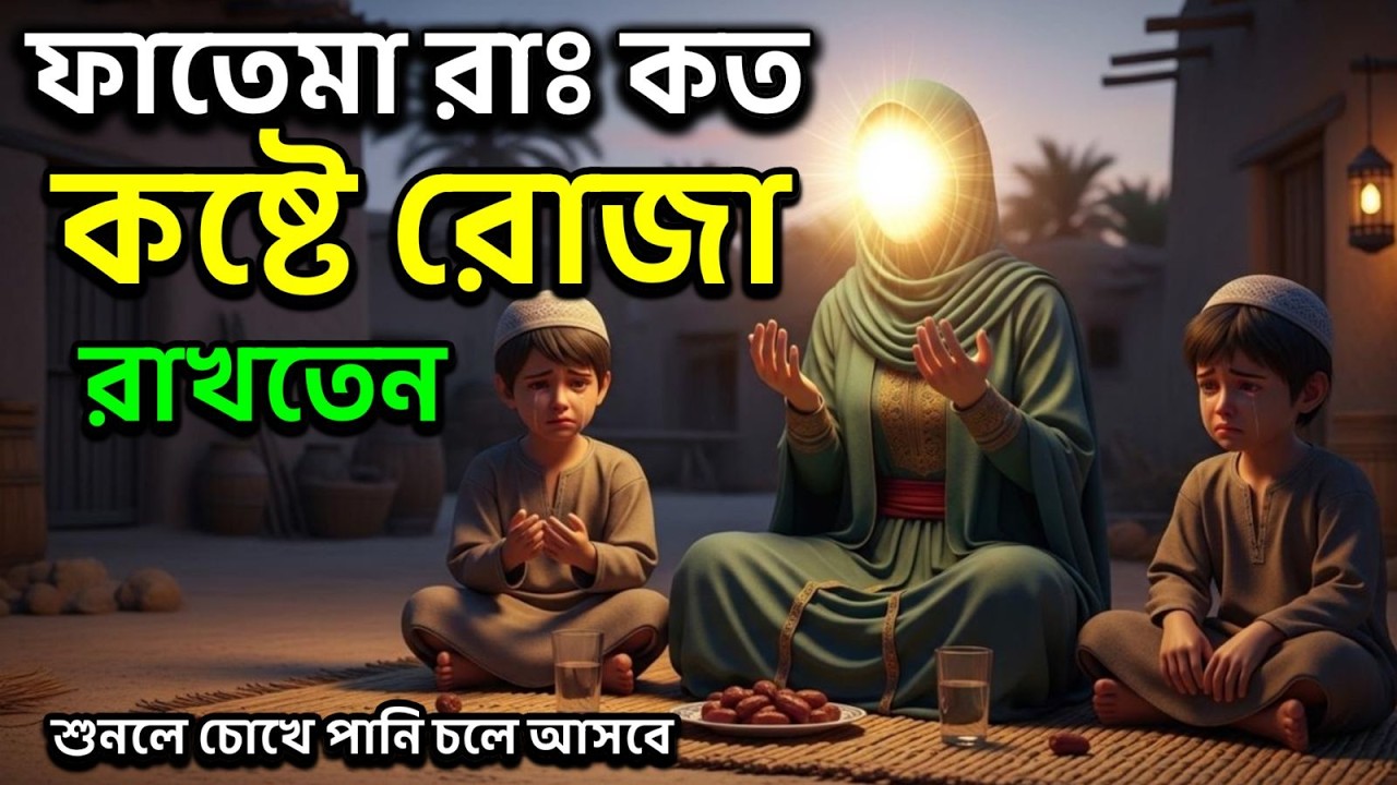 ফাতেমা (রা.) না খেয়ে রোজা রাখলেন! মা ফাতেমা রা. কষ্টের রোজার সত্য ঘটনা islamicstory