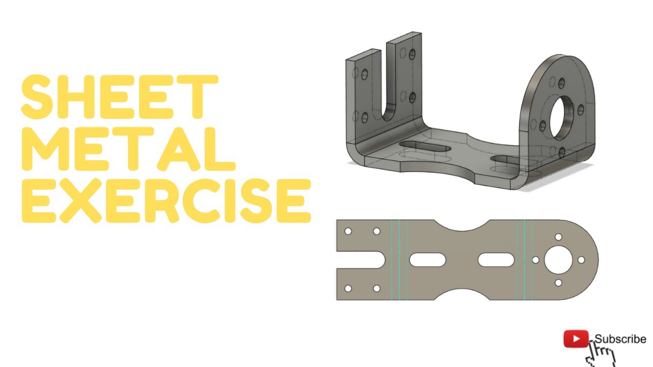 FUSION 360 İLE SAC METAL UYGULAMASI (SHEET MEAL EXERCISE)