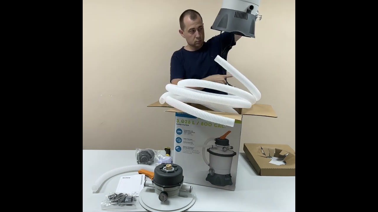 Распаковка песочного фильтра насоса Bestway 58515