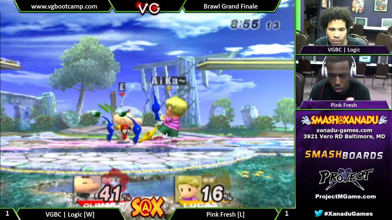 S@X Weekly - VGBC | Logic (Olimar) Vs. Pink Fresh (Lucas) SSBB Grand Finals - Smash Bros. Brawl