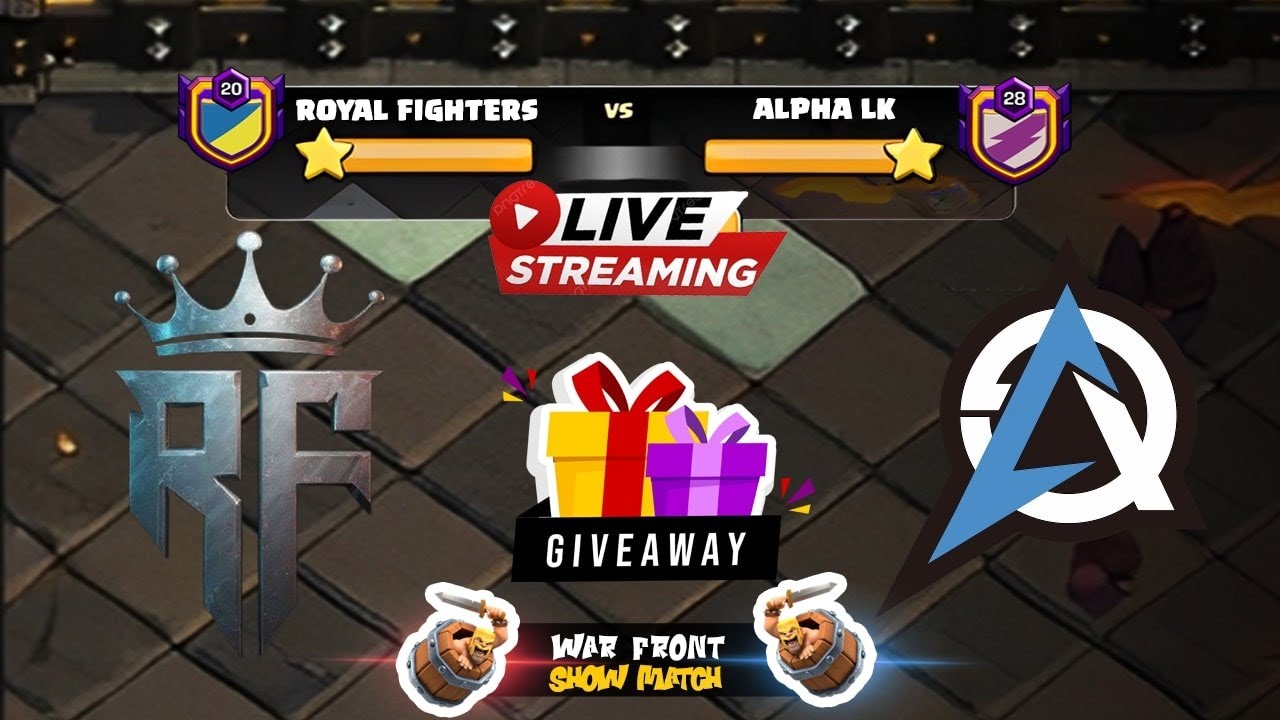 🎯LIVE : IES ROYAL FIGHTERS vs ALPHA LK | DECEMBER GIVEAWAY 