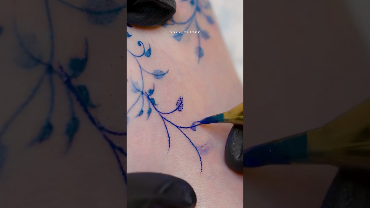 Blue haku dragon #oozytattoo #tattoo