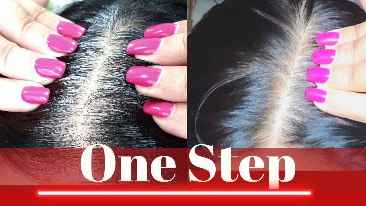 White hair to black hair Using Natural Hair Color| Natural Black at Home |100% Works-Live Results