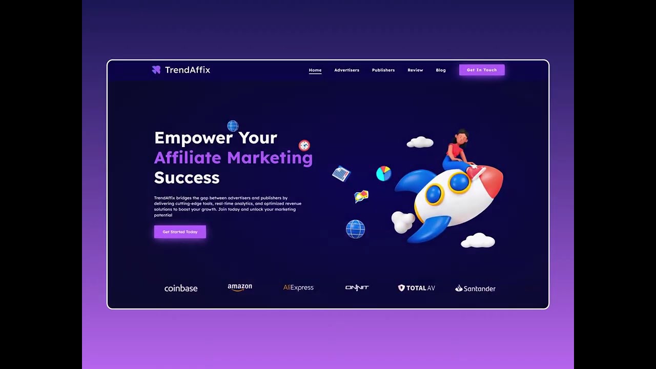 Affiliate marketing & Landingpage website template