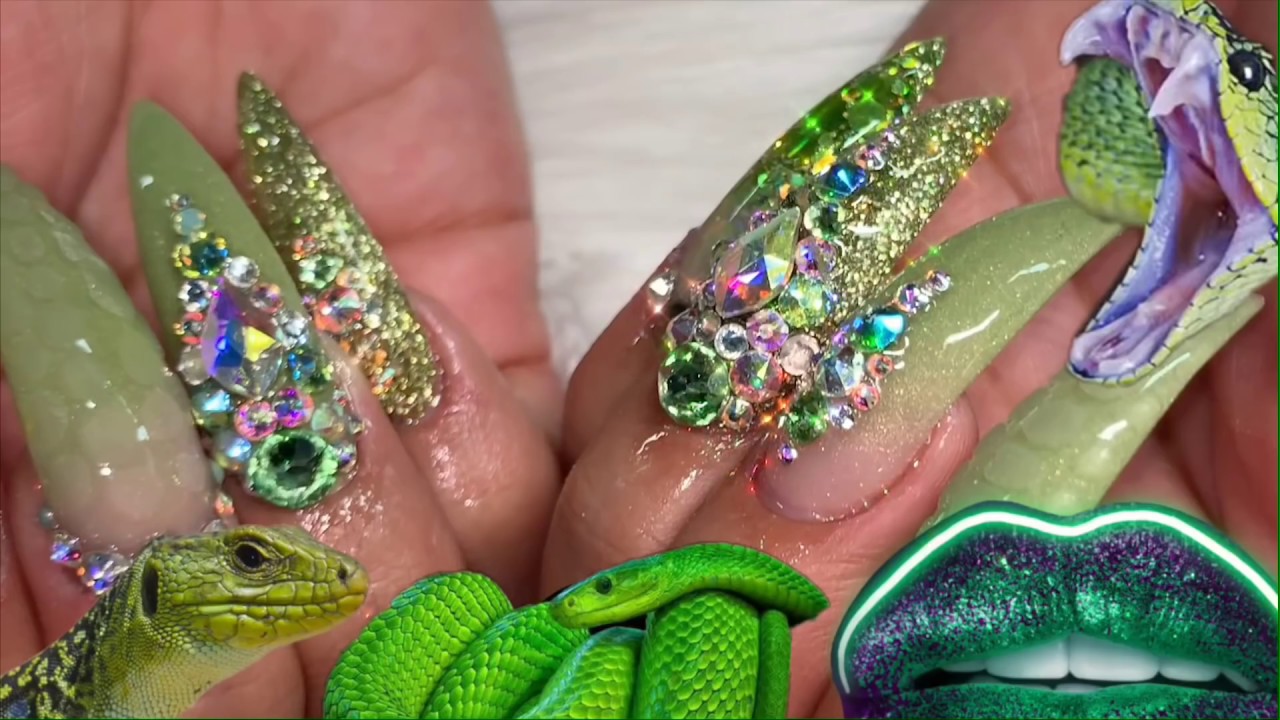 Watch me do my nails | Reptile inspired