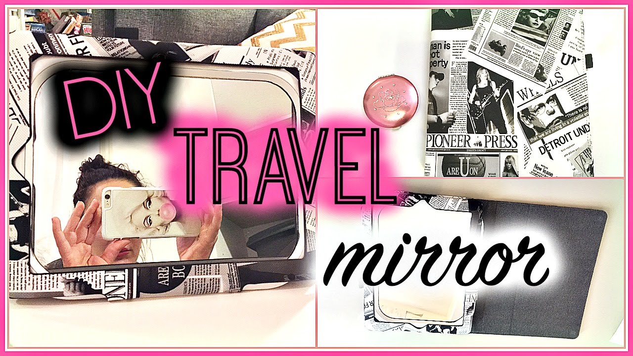 DIY Folding Mirror | Cheap Travel Mirror Gift Idea