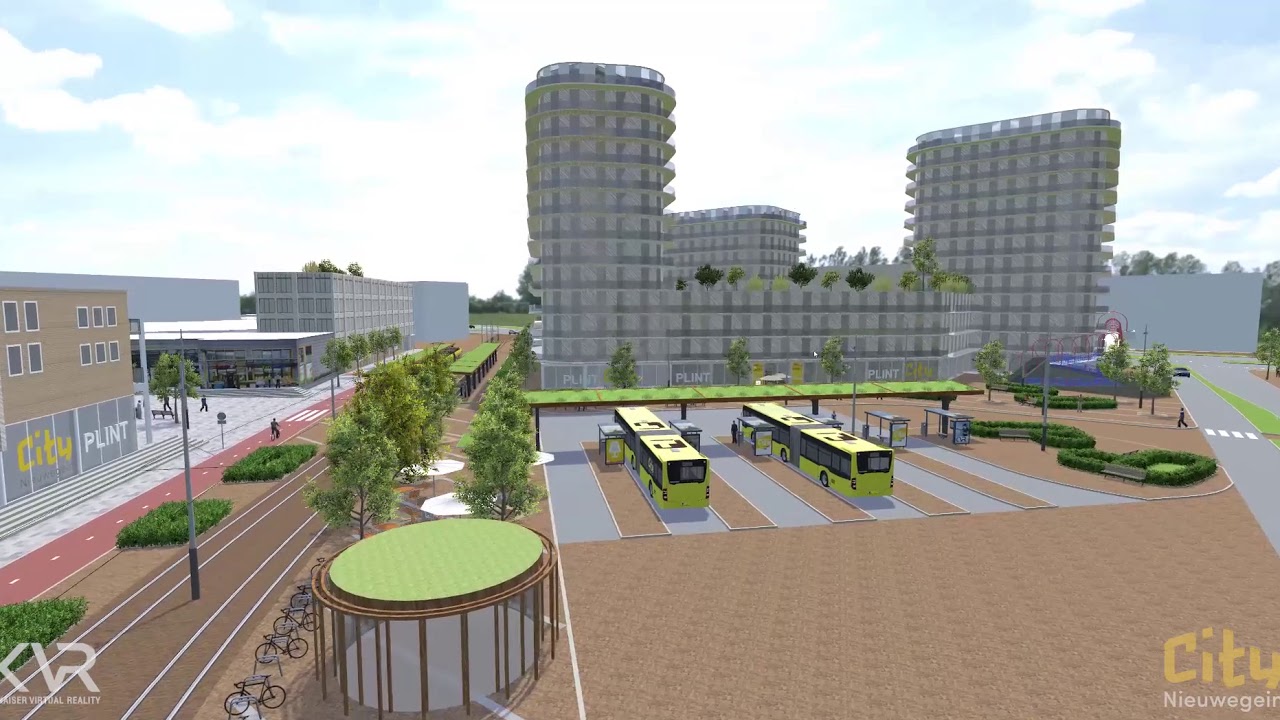Nieuwegein VR impressie stationsgebied City Nieuwegein
