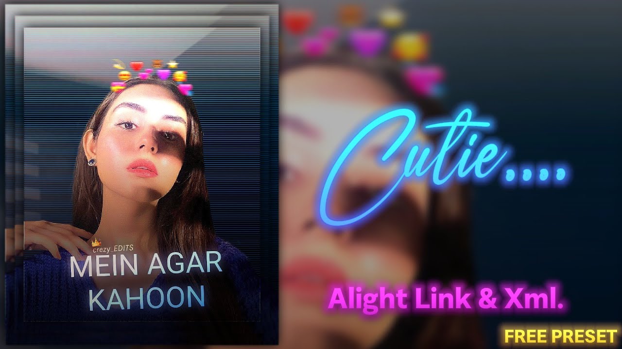 Mein Agar Kahoon🔥 | Alight Motion | Ae Inspired Alight Motion Preset | Free Xml | @crezy_EDITS