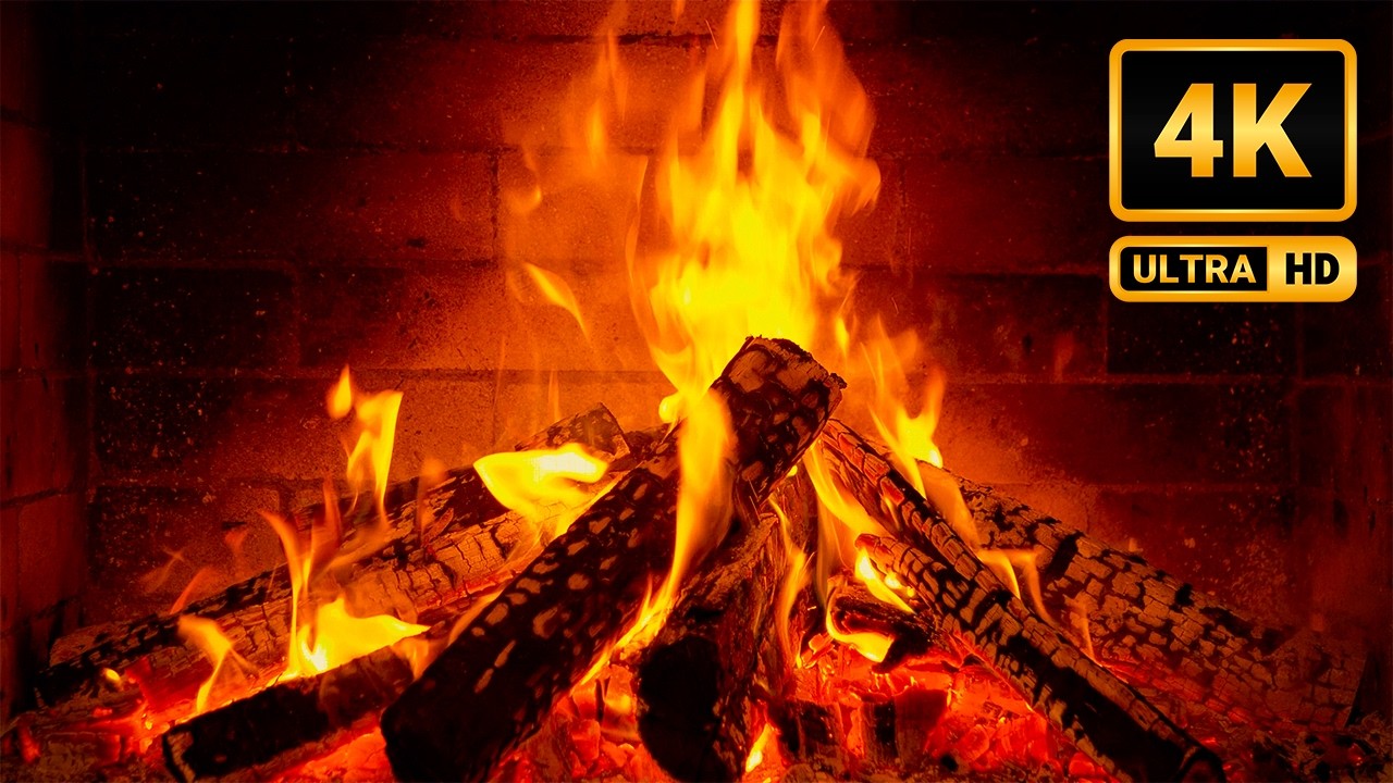 Super Relaxing Fireplace & Jazz Ambience 🔥Cozy Fire Sounds & Elegant Piano to Melt Your Stress Away