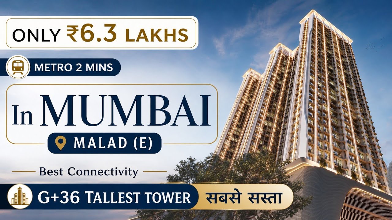 1BHK ONLY ₹6.3 LAKHS | 1BHK FLAT IN MALAD(E) For Sale | Mumbai Flat Price | Budget Flat In MUMBAI