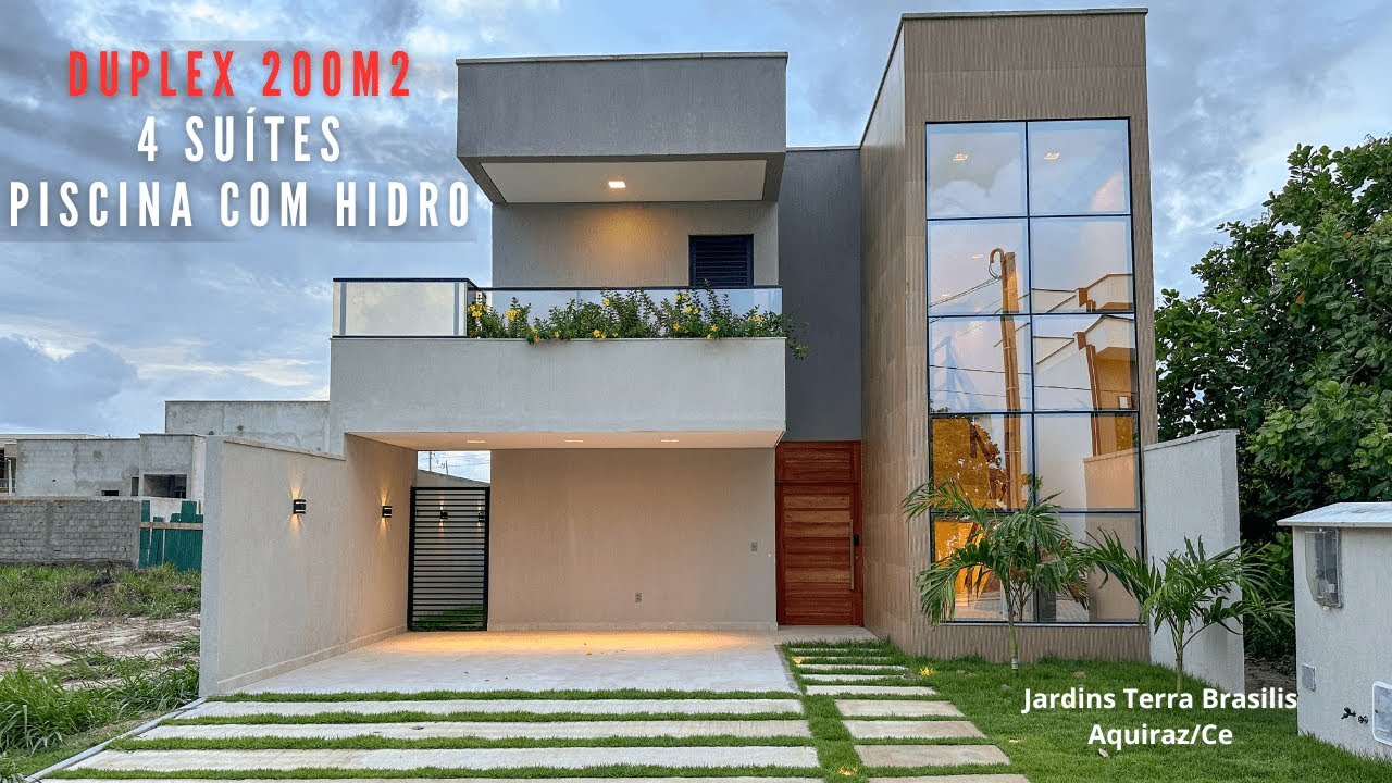 CASA DUPLEX NO JARDINS TERRA BRASILIS COM 200M2, 4 SUÍTES, VARANDA GOURMET, PISCINA COM HIDRO.