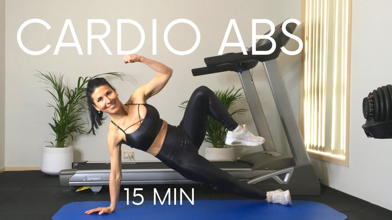 15 Min FAT BURNING CARDIO and ABS HOME HIIT Workout //No Equipment