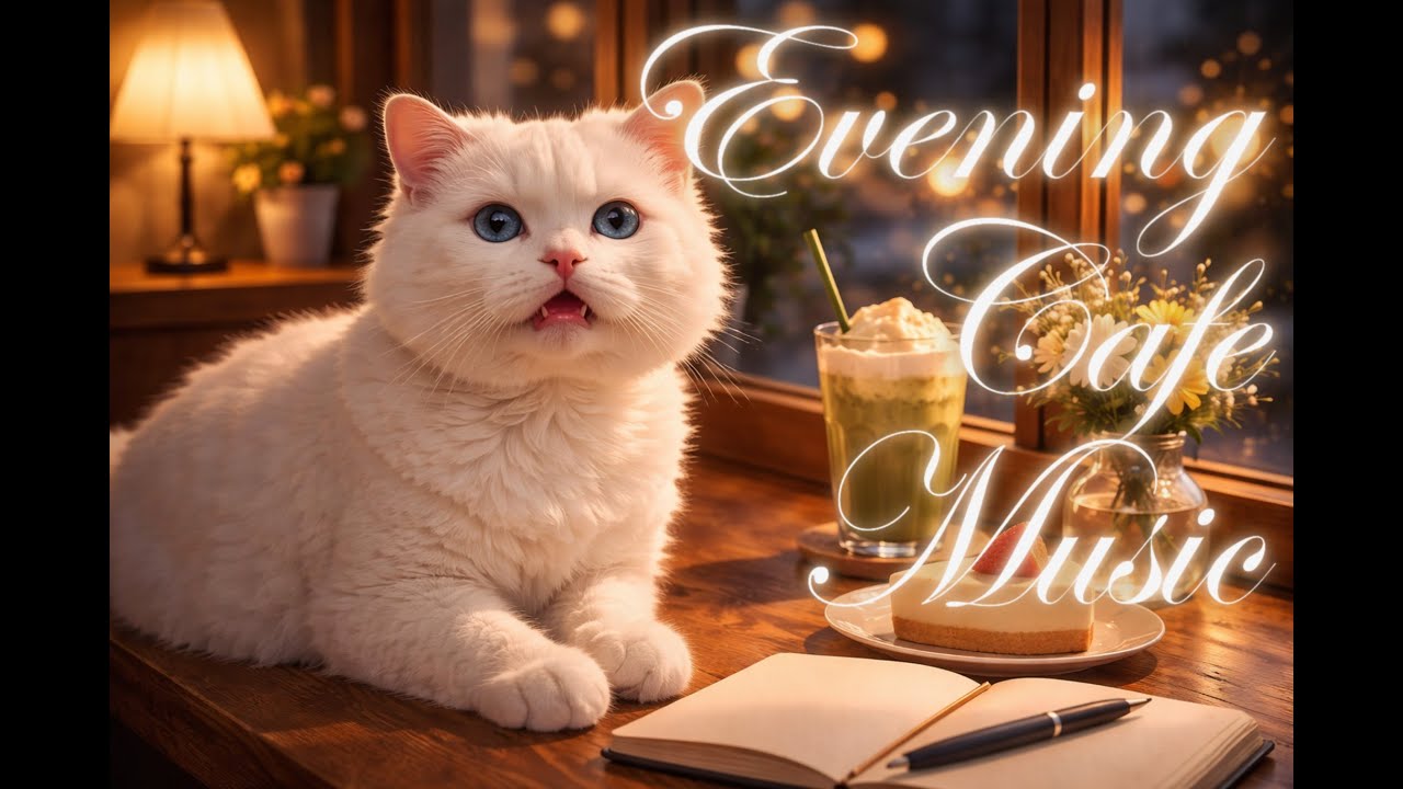 Evening Cafe Instrumental Music เปิดเพลง เติมแมว รอบเย็น