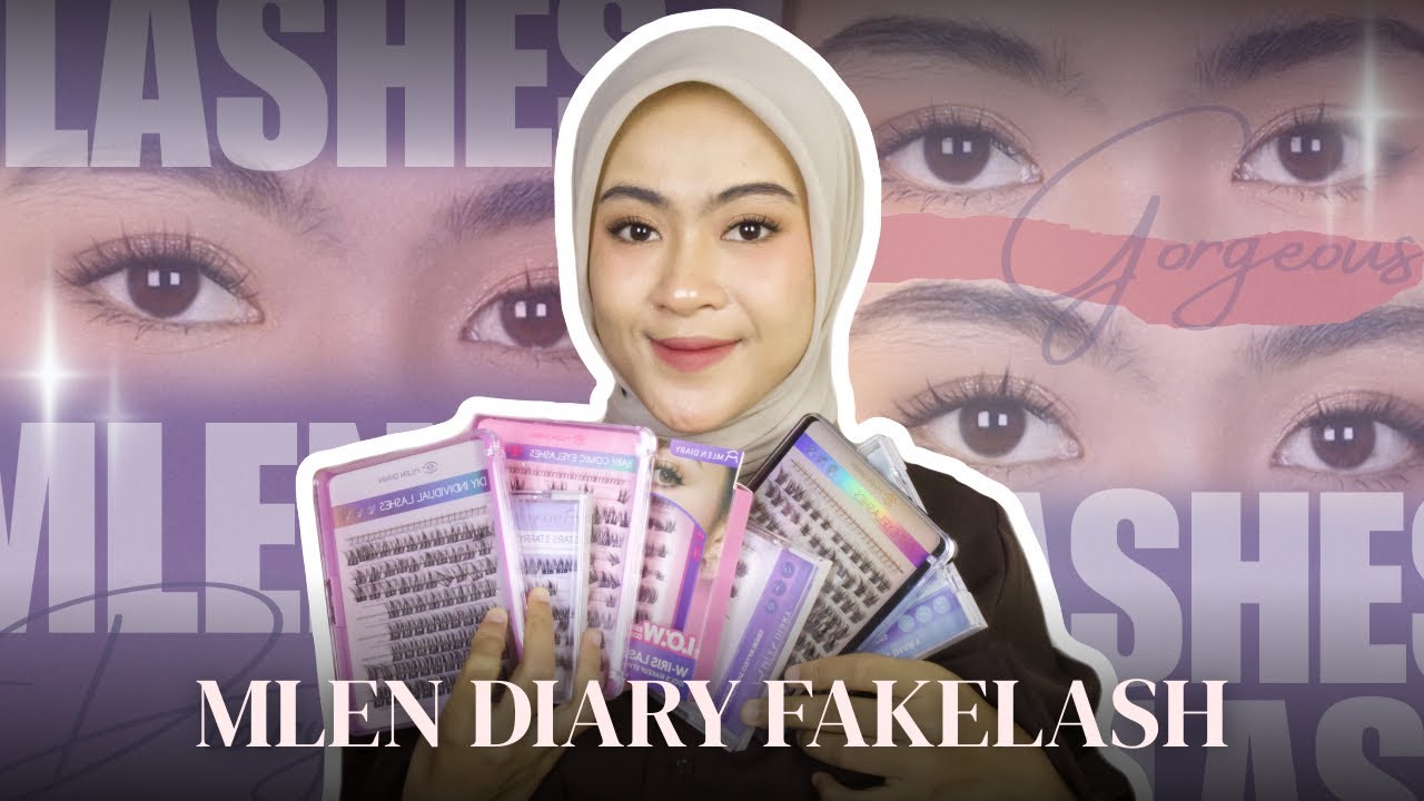 FAKE LASH MLEN DIARY VIRAL 2025 !!! TUTORIAL PAKE BULU MATA PALSU🤗