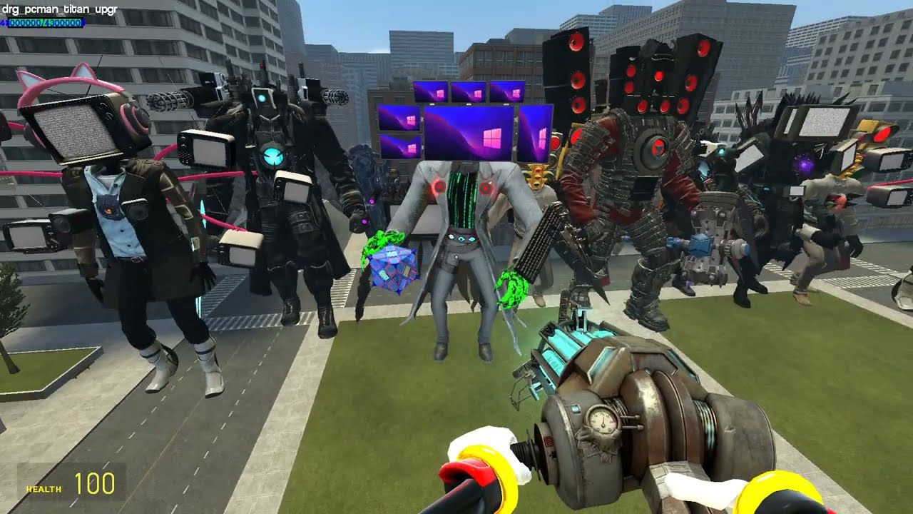 Cameraman Titan in Armor and Speakerman in Armor Fight Against Skibidi Toilet Bosses In Garry's Mod!