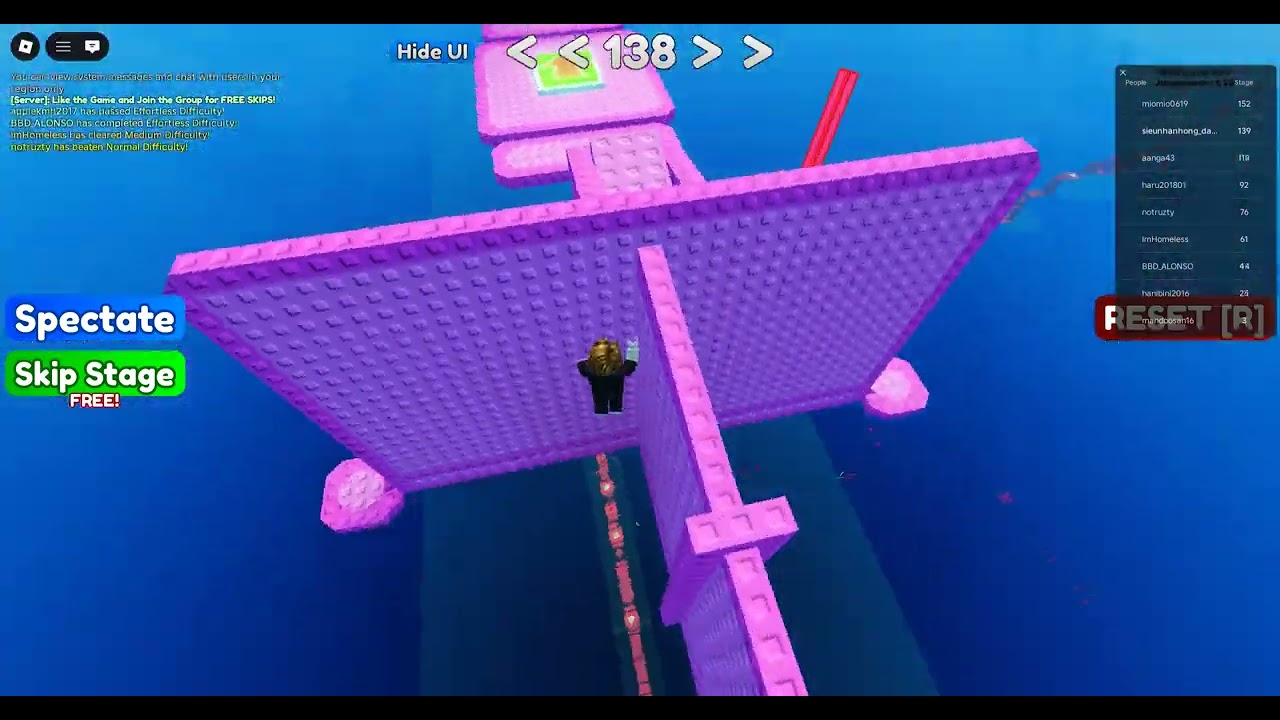 wall hop obby roblox XD