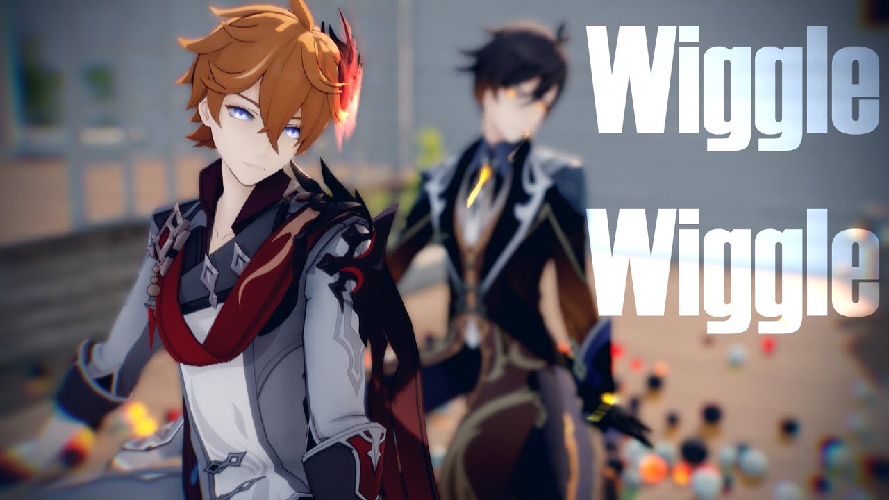 MMD WiggleWiggle (Genshin Impact) (Zhongli& Childe)