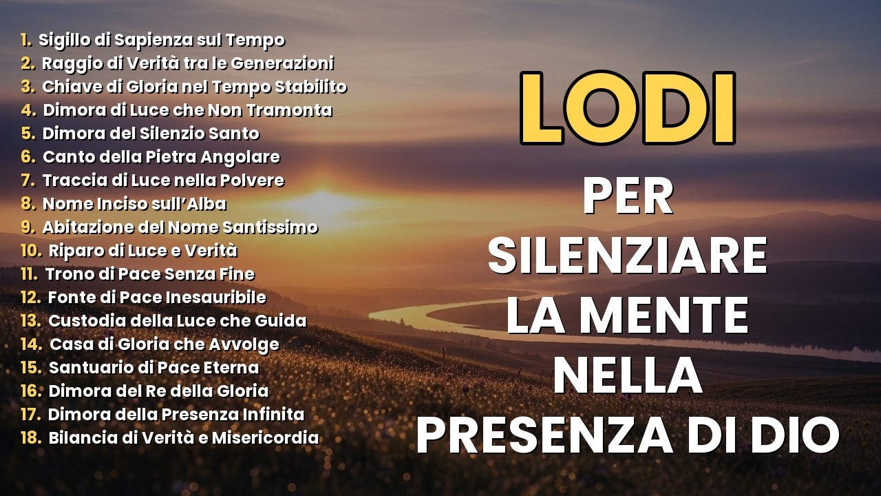 Lodi che Riempiono l’Ambiente di Pace e Presenza