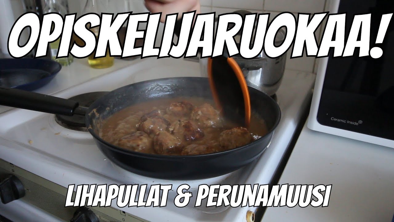 Opiskelijaruokaa! // 1 // Lihapullat & Perunamuusi