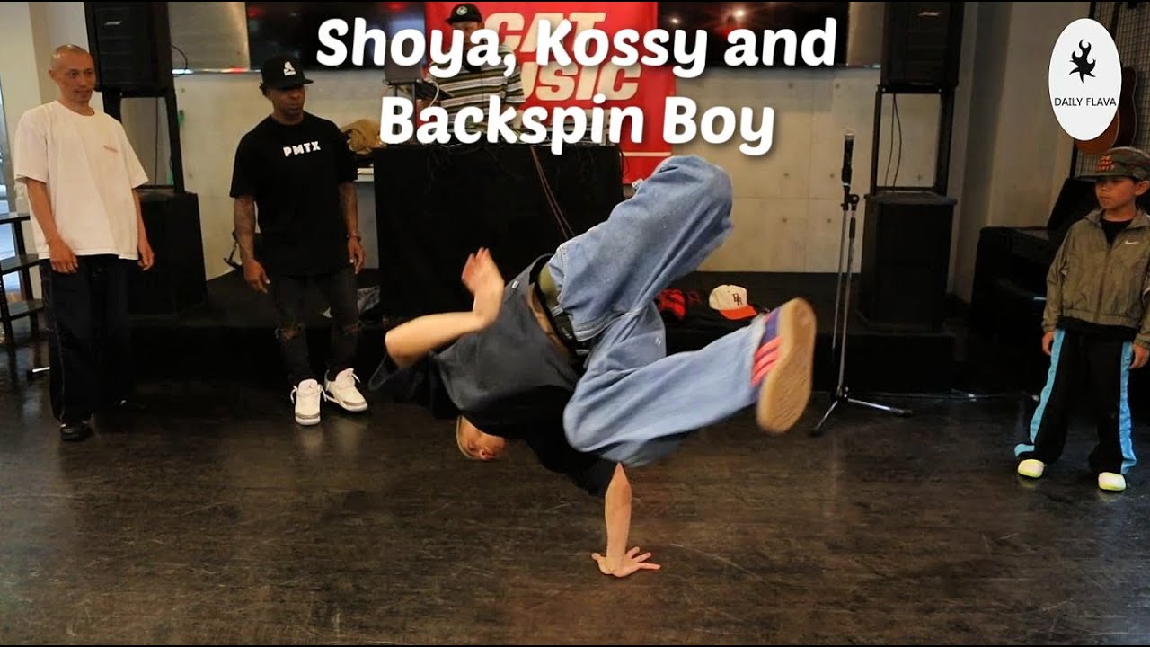Bboy Kossy, Sho-ya and Macchan aka Backspin Boy. Judge's cypher for Old School Night 2025