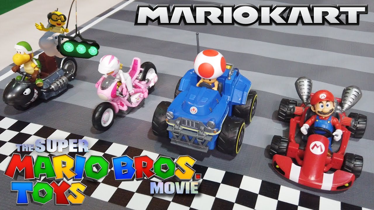 Super Mario Bros Movie Mario Kart Pull Back Kart Toys Unboxing Review