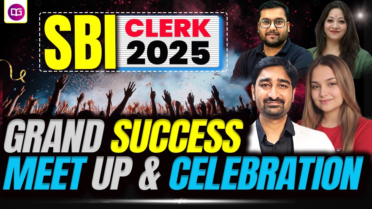 SBI Clerk 2025 Grand Success Online Meet Up & Celebration | Topper Interaction & Celebration