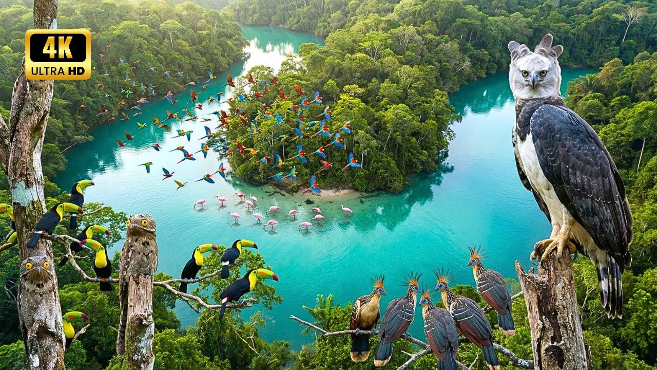 The Amazon’s Strangest Birds in 8K | Peaceful Wildlife & Forest Ambience