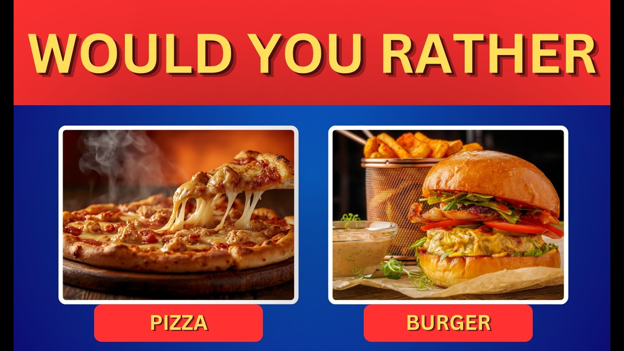 Would You Rather? 🍕 JUNK FOOD Edition! 50 Impossible Food Choices! 🤯
