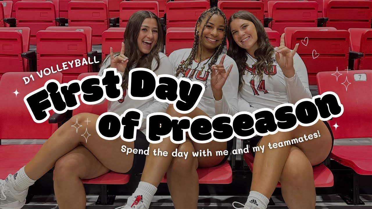 Day in the Life︱D1 Student Athlete︱First Day of Volleyball Preseason