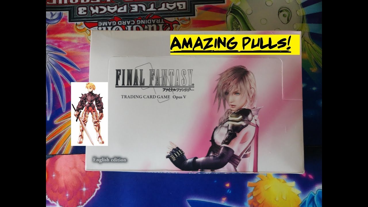 Final Fantasy TCG Opus 5 (V) Box Opening, AMAZING PULLS!