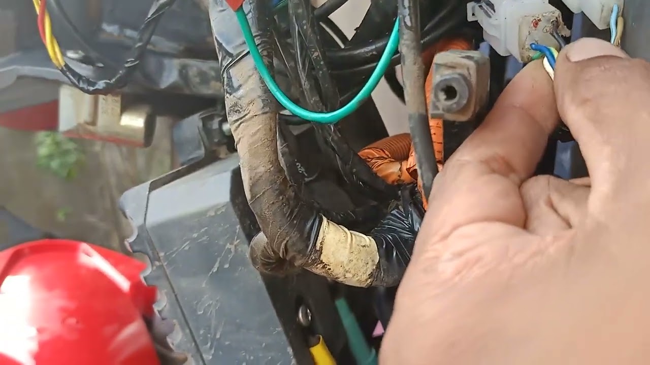 revolt rv 400 bicke wiring restoration, with servicing,and damage wiring , finishing part 2