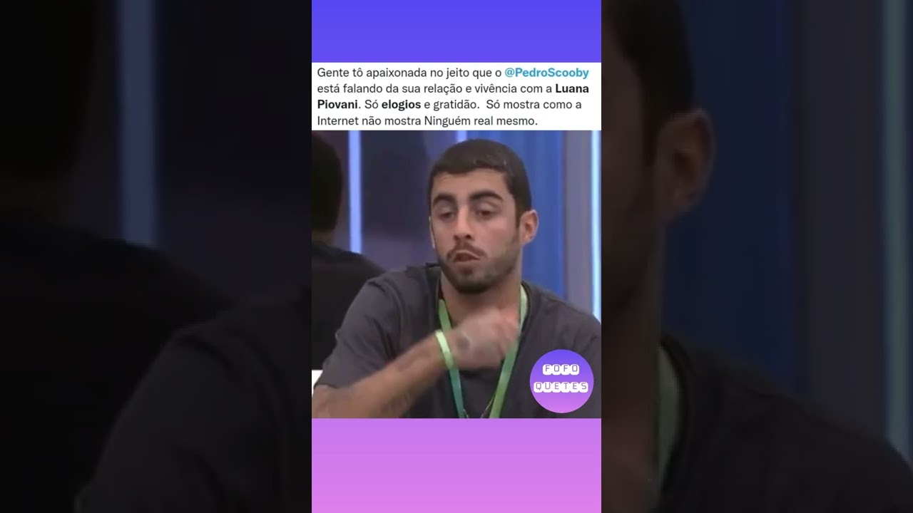 Pedro Scooby enche Luana Piovani de elogios e fala sobre boa rela&ccedil;&atilde;o com ela. #shorts