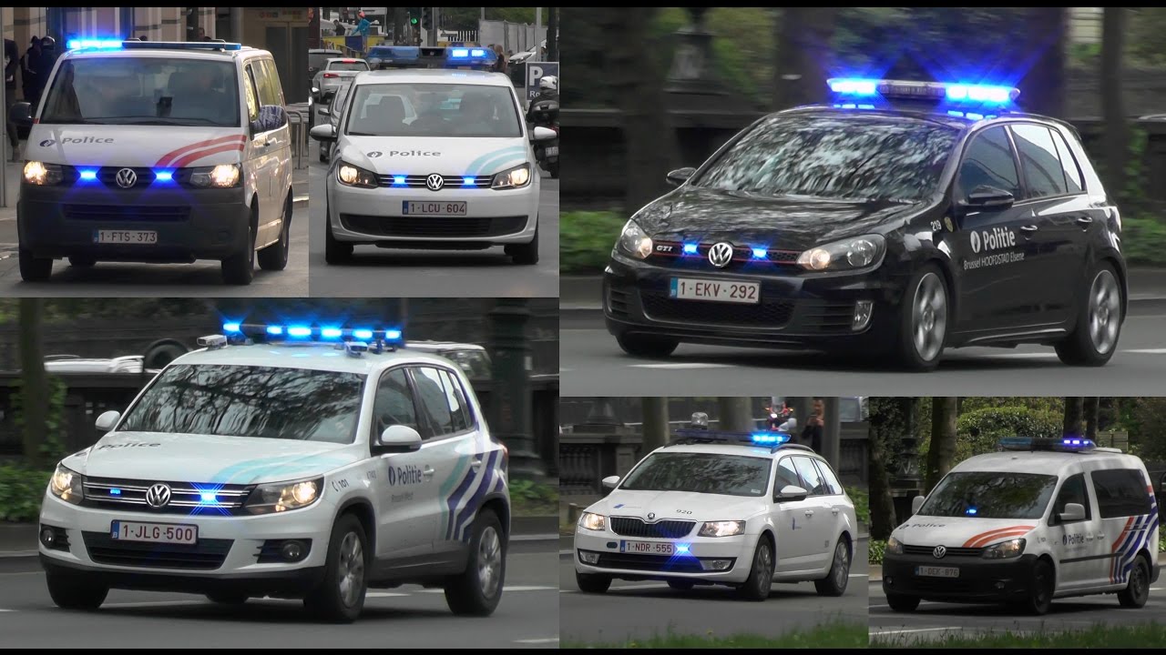 Veel Politie met spoed in Brussel - Many Police Responding Code3 in Brussels #583