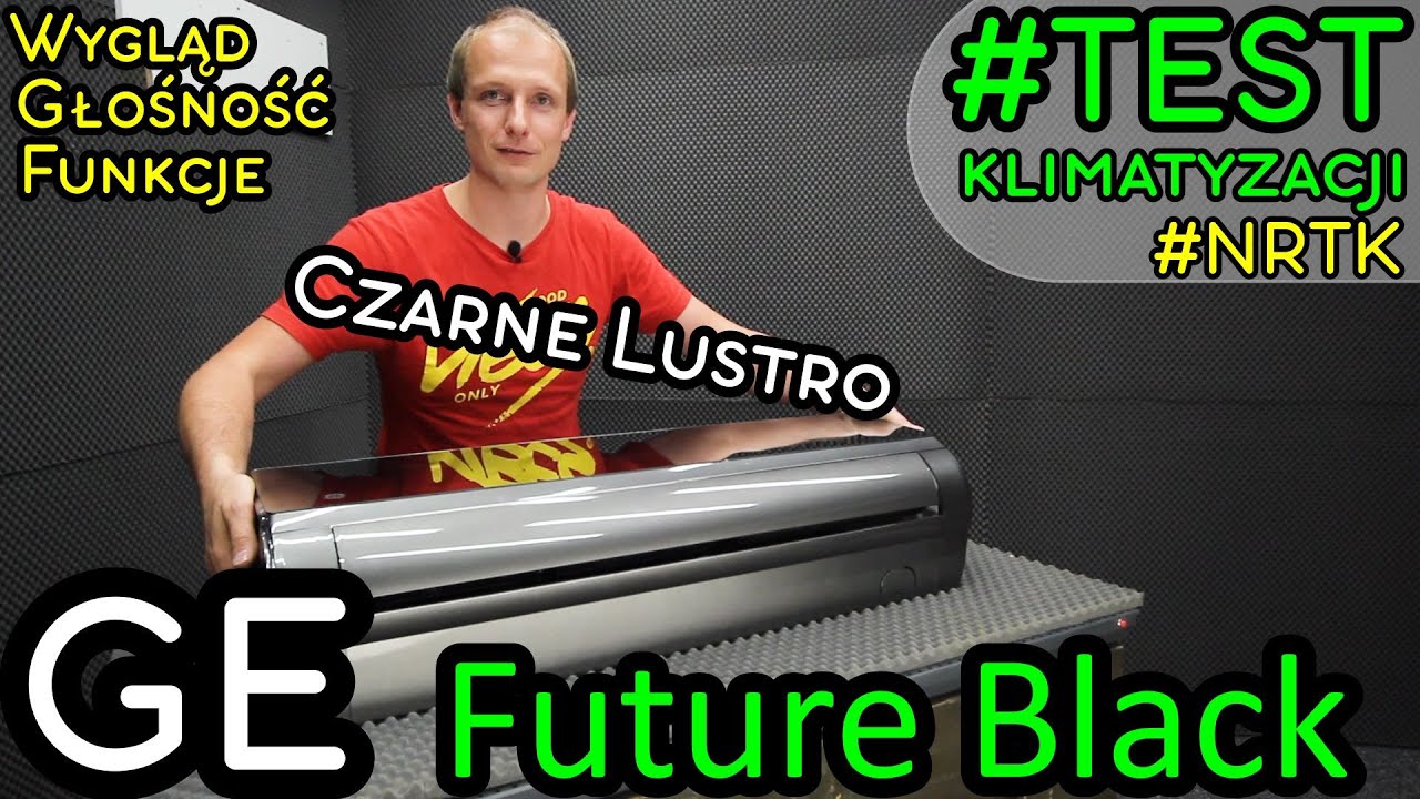 KLIMATYZATOR GE FUTURE BLACK - czarne lustro, fajny design