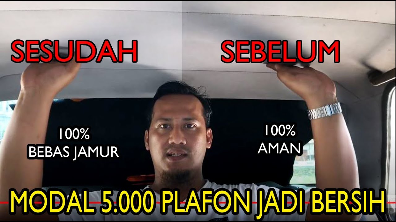 CARA MEMBERSIHKAN PLAFON MOBIL BERBAHAN BLUDRU DARI CUCI HINGGA BILAS anti Jamur