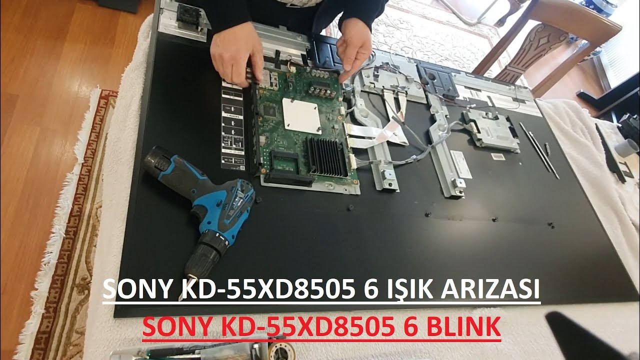 SONY KD-55XD8505 LED DEĞİŞİMİ,  SONY KD-55XD8505 6 IŞIK ARIZASI VE ONARIMI. Ahmet Usta 532 737 60 97