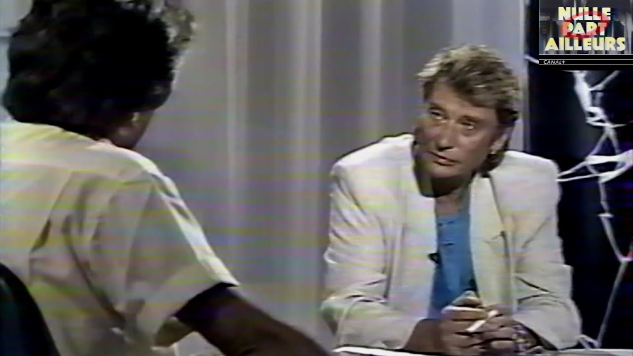 CANAL+ Nulle Part Ailleurs, extrait, avec Johnny Hallyday du 22 juin 1989